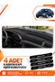 Ford Mondeo Poiled (1993-1996) Compatible Front Cover Glove Box Protection Carpet - Black-Beige - Fo020