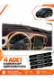 Mercedes Vi̇to W447 (2014-2021) Compatible Front Torpedo Protection Case Carpet Cover - Black-Red - Mb026