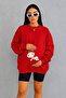 3 Yarn Combed Cotton Retired Baby Printed Maternity Sweatshirt Jq2