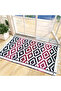 Traditional Ethnic Geometric Handwoven Cotton Area Rug – 35 x 60 Inches - 3