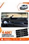 Renault Express (2021-2024) Compatible Front Torpedo Protection Cover Carpet Protector - Black-Grey - Re020