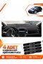 Opel Astra J (2009-2020) Compatible Front Chest Glove Box Protection Cover Carpet Protector - Black-Grey - Op004