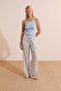 Pajama Pants with Croissant Print - 5
