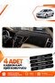 Hyundai Sonata (2009-2015) Compatible Front Glove Box Protection Cover Carpet - Black-Brown - Hu031