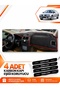 Mitsubishi Carisma Small Screen (1997-2003) Compatible Dashboard Protection Cover - Black-Red - Mi003
