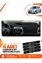 Hyundai̇ İ20 (2008-2014) Compatible Front Chest Glove Box Protection Cover Carpet Protector - Black-Grey - Hu001