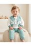 3-Piece Embroidered Unisex Baby Set Printed Long-Sleeved Bodysuit 6 Months 9 Months 12 Months 18 Months Newborn Baby Set Jacket+Pants+Long-Sleeved Bodysuit - 3