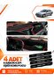 Renault 21 Manager (1990-1996) Compatible Front Torpedo Protection Cover Carpet Cover - Black-Red - Re005