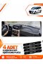 Fi̇at Doblo Airbagged Large Screen (2007-2015) Compatible Front Torpedo Protection Cover - Black-Grey - Fi022