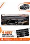 Kia Sportage (2018-2021) Compatible Front Torpedo Protection Case Carpet Cover - Black-Brown - Ki023
