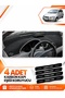 Chevrolet Kalos (2009-2013) Compatible Front Torpedo Protection Cover Carpet Protector - Black-Grey - Ch004