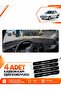 Renault 19 Europa (1996-2003) Compatible Torpedo Protection Protective Case Carpet Cover - Black - Re004