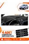 Nissan Qashqai J10 (2007-2014) Compatible Front Torpedo Protection Cover Carpet Protector - Black-Grey - Ni016