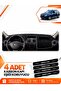 Daci̇a Duster 1St Generation Facelifted (2013-2017) Compatible Front Glove Box Protection Carpet - Black-Grey - Da009