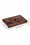6-Compartment Rectangular Acacia Breakfast Snack Bowl Multi-Functional Serving Tray - 5