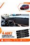 Fi̇at Doblo Fully Closed (2015-2023) Compatible Glove Box Protection Cover - Black-Brown - Ebz-Trp-0153