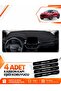 Ford Puma (2020-2023) Compatible Dashboard Protection Protective Cover Carpet Cover Chest Panel - Black - Fo023