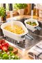 Set of 2 Sink Hanging Strainers – Practical Kitchen Strainer with Hanging Bracket White - 3