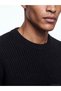 Vizyon New Season Black Crew Neck Men's Knitwear Sweater - 3