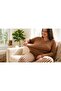 Plus Size Striped V-Neck Viscose Comfortable Flexible Women's Pajama Set - 5