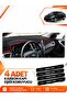 Hyundai̇ İ40 (2011-2017) Compatible Front Torpedo Protection Case Carpet Cover - Black-Red - Hu007
