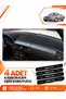 Mercedes R129 (1989-2001) Compatible Front Torpedo Protection Case Carpet Cover - Black-Blue - Mb019