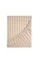 Fitted Sheet 100% Microfiber Combed Breathable Fabric Elastic Bed Sheet Cream