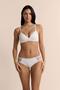 Wireless Triangle Bra With Lace Details - 2