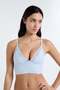 Triangle Bra In Microfiber and Lace - 2