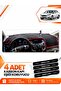 Ford Focus 3.5 Station Wagon (2014-2018) Compatible Glove Box Protection Cover - Black-Red - Fo012
