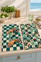 Olive Hour Green Checkerboard Patterned 2-Piece Kitchen Towel Set 40X60 - 7