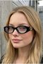 Geranyy Black Frame Ultra Light Blue Block Blue Light Filter Women's Glasses - 5