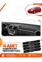 Volkswagen Golf 5 (2003-2009) Compatible Front Cover Glove Box Protection Carpet - Black-Beige - Vw010