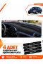 Ford Mondeo Poled (1993-1996) Compatible Front Torpedo Protection Case Carpet Cover - Black-Blue - Fo020