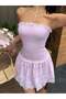 Rochie mini, roz - 3