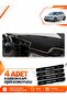 Volkswagen Golf 7 (2012-2020) Compatible Front Cover Glove Box Protection Carpet - Black-Beige - Vw012