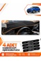 Volkswagen T-Roc (2017-2023) Compatible Front Torpedo Protection Cover - Black-Brown - Vw033