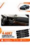 Mercedes W212 (2010-2013) Compatible Front Cover Glove Box Protection Mat - Black-Beige - Mb014
