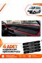Mitsubishi L300 (1986-1999) Compatible Front Torpedo Protection Case Carpet Cover - Black-Red - Mi010