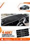 Skoda Octavia (2020-2025) Compatible Front Chest Glove Box Protection Cover Carpet Protector - Black-Grey - Sk014