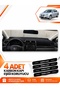 Volkswagen Jetta (2007-2011) Compatible Front Torpedo Protection Cover Carpet Protector - Black-Grey - Vw010