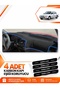 Toyota Corolla Legendary Model (1991-1997) Compatible Front Dashboard Protection Cover - Black-Blue - To012