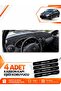 Daci̇a Logan (2009-2012) Compatible Front Chest Glove Box Protection Cover Carpet Protector - Black-Grey - Da005
