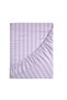 Fitted Sheet 100% Microfiber Combed Breathable Fabric Elastic Bed Sheet Lilac