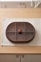 6-Compartment Oval Acacia Breakfast Snack Bowl Multi-Functional Serving Dish - 3