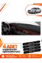 Audi A6 (1997-2004) Compatible Front Torpedo Protection Protective Case Carpet Cover - Black-Red - Au003