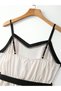 Rochie maxi, bej - 4