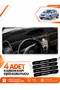 Toyota Yaris (2005-2013) Compatible Front Dashboard Protection Cover Carpet - Black-Brown - To025