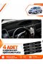 Toyota Yaris (2005-2013) Compatible Front Chest Glove Box Protection Cover Carpet Protector - Black-Grey - To025