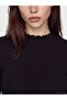 Two Mt Shop Quality Lcw Modest Black Camisole Plain Super Skinny & Extra Slim Long Sleeve Women's Bodysuit - 3